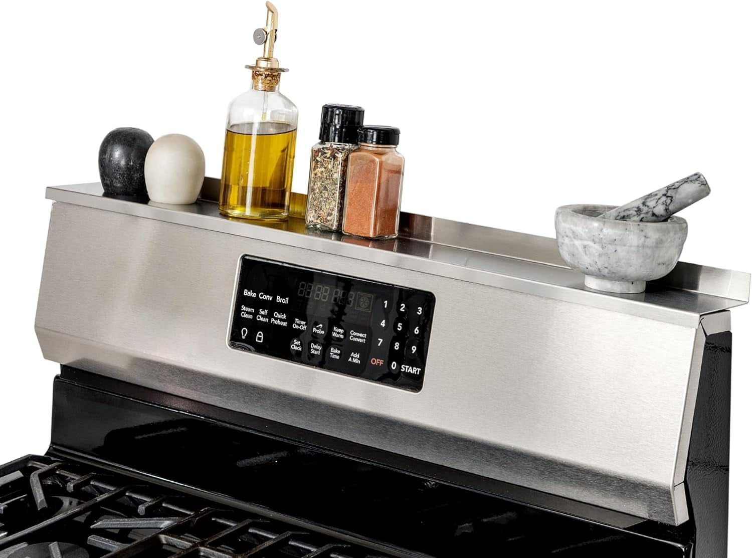 Stainless Steel Magnetic Kitchen Stove Shelf Organizer