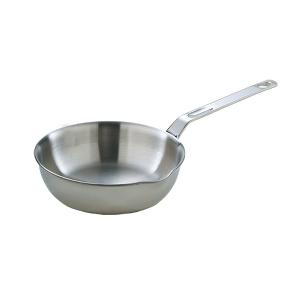 Stovetop Cookware Stainless Steel Frying Pan with Spout Kitchen ...