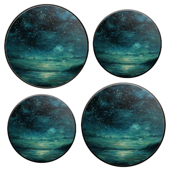 Stovetop Covers for Gas Stove Set of 4 for Range Accessories, Dark Blue Sky Full Of Twinkling Stars Gas Stove Top Covers for Expanding Counter Space