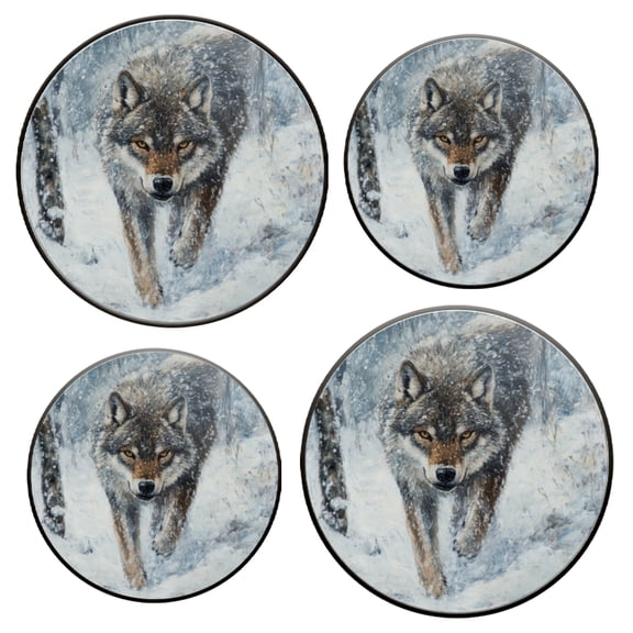 Stovetop Covers for Gas Stove Set of 4 for Range Accessories, Exquisite Winter - Themed Wolf Gas Stove Top Covers for Expanding Counter Space