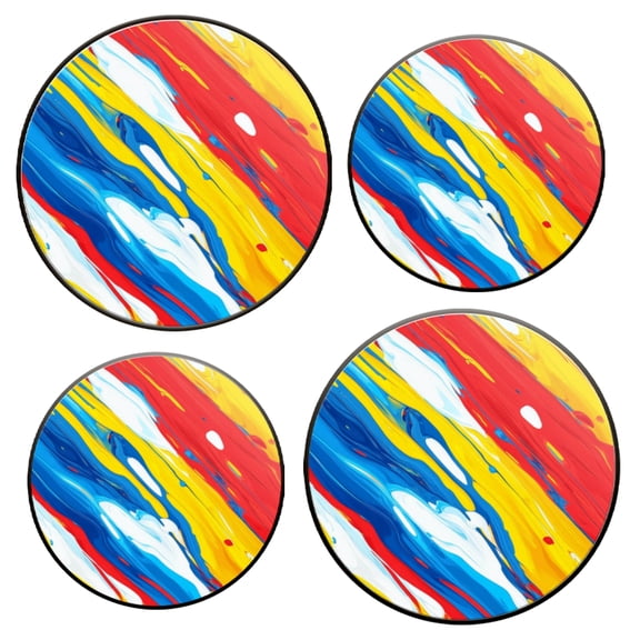 Stovetop Covers for Gas Stove Set of 4 for Range Accessories, Fluid Color Streams Gas Stove Top Covers for Expanding Counter Space