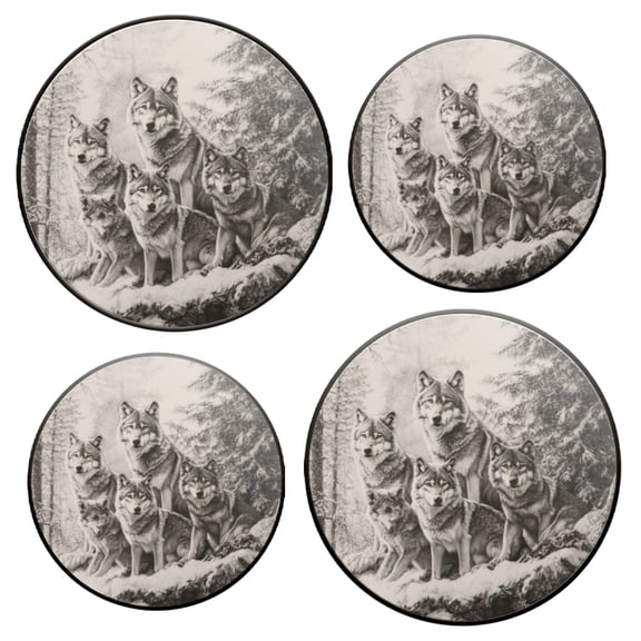 Stovetop Covers for Gas Stove Set of 4 for Range Accessories, Magnificent Snowy - Wolf Pack Gas Stove Top Covers for Expanding Counter Space
