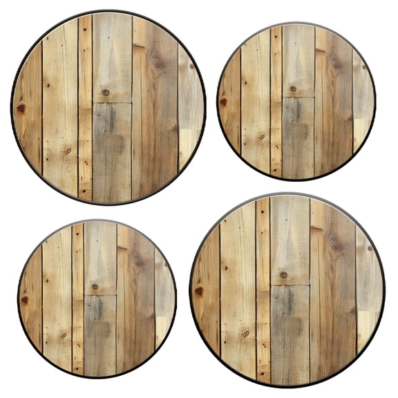 Stovetop Covers for Gas Stove Set of 4 for Range Accessories, Rustic Natural Wood Planks Gas Stove Top Covers for Expanding Counter Space