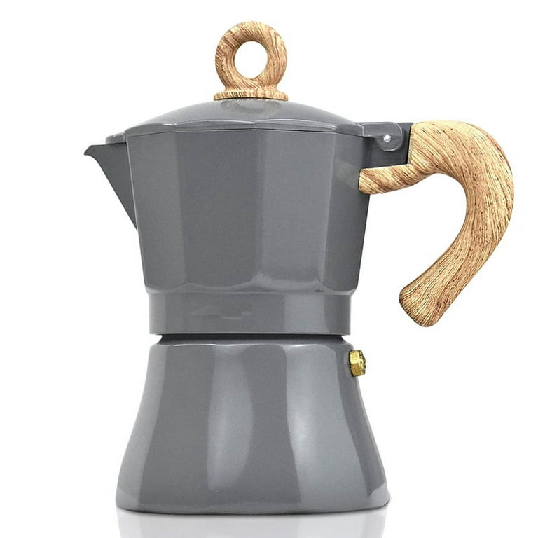 Italian Coffee Pot Moka Aluminum Coffee Maker Covered Espresso