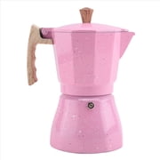 Stovetop Moka Express Espresso Coffee Maker 300ml Pink