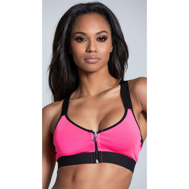 Stow And Go Hot Pink Sports Bra Pink And Black Cage Sports Bra Walmart