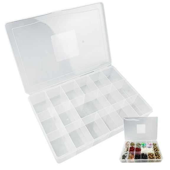Stow-Away 18 Section Multi-Use Plastic Storage Box