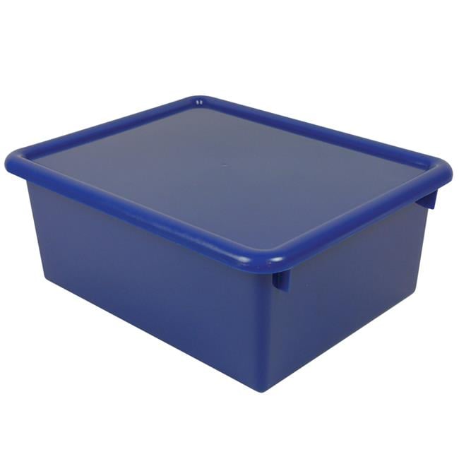 Stowaway Blue Letter Box with Lid, 13 x 10.5 x 5 in. - 2 Each - Walmart.com