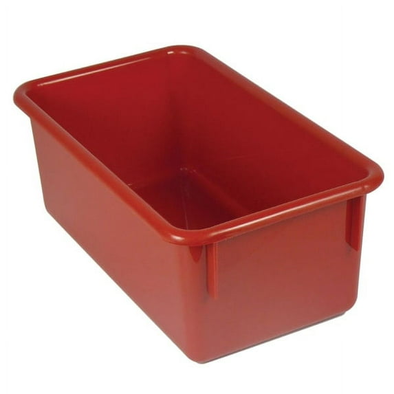 Stowaway® Tray Without Lid, Medium Size, Red, Pack Of 5