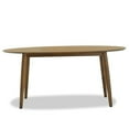 thumbnail image 1 of Stowe Modern Style Solid Wood Walnut Oval Kitchen&Dining Room Table, 1 of 7