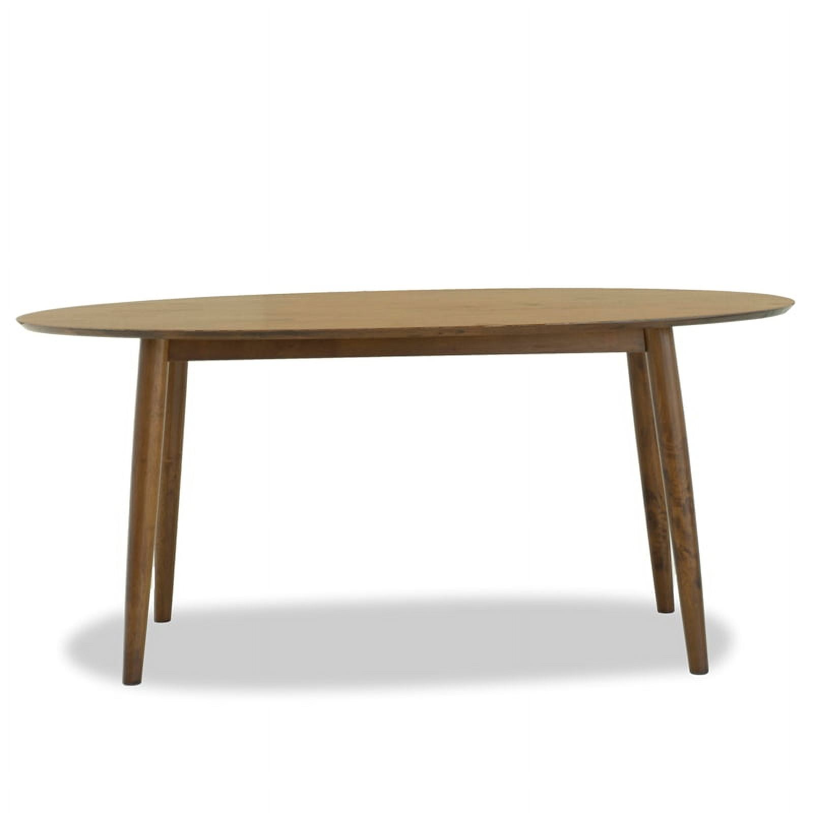 Stowe Modern Style Solid Wood Walnut Oval Kitchen&Dining Room Table