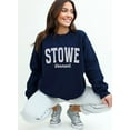 thumbnail image 1 of Stowe Sweatshirt, Stowe Vermont Crewneck, Winter Vacation Sweatshirt, Oversized Trendy Sweatshirt, Winter Bachelorette Sweater Tshirt All Size S-5XL, 1 of 5