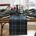thumbnail image 1 of Elrene Home Fashions Stowe Tartan Holiday Plaid Table Runner, Green, 13" x 70", 1 of 3
