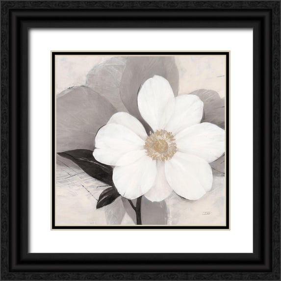 Stoyanov, Ivo 15x15 Black Ornate Wood Framed with Double Matting Museum Art Print Titled - Midday Bloom