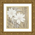 thumbnail image 1 of Stoyanov, Ivo 15x15 Gold Ornate Wood Framed with Double Matting Museum Art Print Titled - Modern White Blossoms, 1 of 4