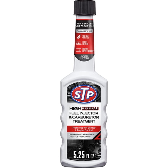 Stp High Mileage Fuel Injector And Carburetor Treatment, 5.25 Oz, 2 Pack