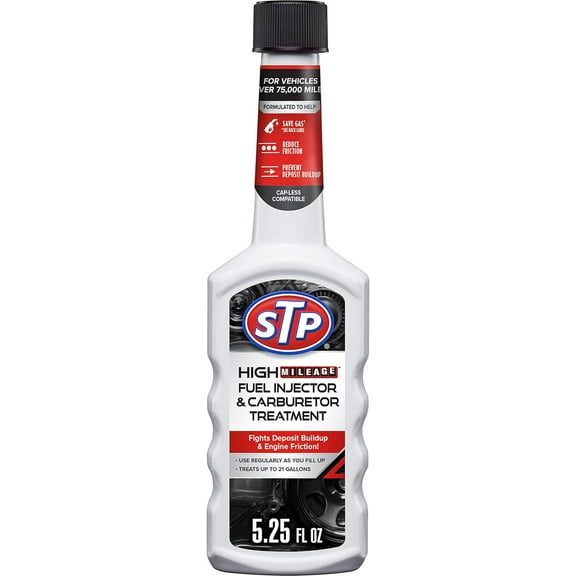 Stp High Mileage Fuel Injector And Carburetor Treatment, 5.25 Oz..