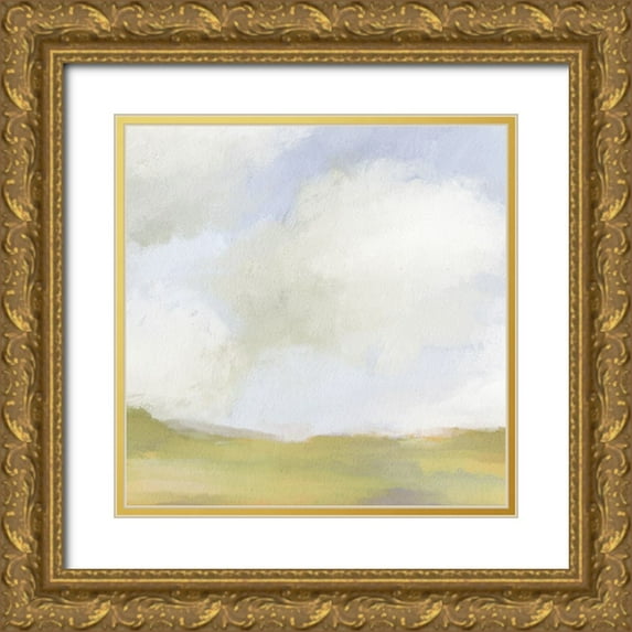 Straatsma, Leah 12x12 Gold Ornate Wood Framed with Double Matting Museum Art Print Titled - The Plateau