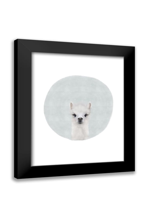 Straatsma, Leah 12x14 Black Modern Framed Museum Art Print Titled - Baby Alpaca