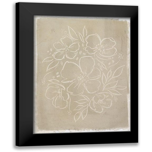 Straatsma, Leah 12x14 Black Modern Framed Museum Art Print Titled - Flowers for Lisa