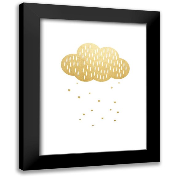 Straatsma, Leah 12x14 Black Modern Framed Museum Art Print Titled - Gold Cloud