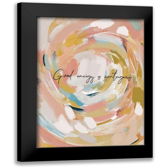 Straatsma, Leah 12x14 Black Modern Framed Museum Art Print Titled - Good Energy