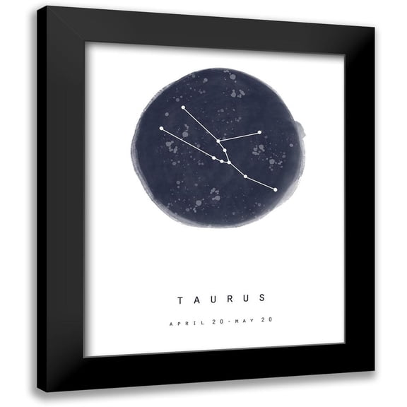 Straatsma, Leah 12x14 Black Modern Framed Museum Art Print Titled - Taurus