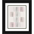 thumbnail image 1 of Straatsma, Leah 12x14 Black Ornate Wood Framed with Double Matting Museum Art Print Titled - Blush Tone Watercolor Rectangles, 1 of 4