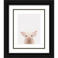 thumbnail image 1 of Straatsma, Leah 12x14 Black Ornate Wood Framed with Double Matting Museum Art Print Titled - Piglet Face, 1 of 4