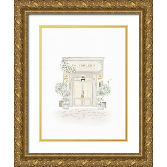 Straatsma, Leah 12x14 Gold Ornate Wood Framed with Double Matting Museum Art Print Titled - Boulangerie