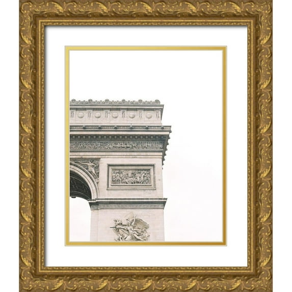 Straatsma, Leah 12x14 Gold Ornate Wood Framed with Double Matting Museum Art Print Titled - L Arc de Triomph Paris