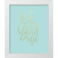 thumbnail image 1 of Straatsma, Leah 12x14 White Modern Wood Framed Museum Art Print Titled - Be You tiful, 1 of 4