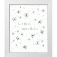 thumbnail image 1 of Straatsma, Leah 12x14 White Modern Wood Framed Museum Art Print Titled - But First Snowflakes, 1 of 4