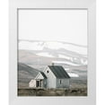 thumbnail image 1 of Straatsma, Leah 12x14 White Modern Wood Framed Museum Art Print Titled - Minimalist House Landscape, 1 of 4