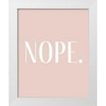 thumbnail image 1 of Straatsma, Leah 12x14 White Modern Wood Framed Museum Art Print Titled - NOPE, 1 of 4