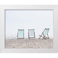 thumbnail image 1 of Straatsma, Leah 14x12 White Modern Wood Framed Museum Art Print Titled - Beach Chairs, 1 of 4