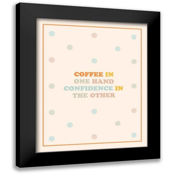 Straatsma, Leah 15x18 Black Modern Framed Museum Art Print Titled - Coffee Hand