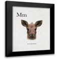 thumbnail image 1 of Straatsma, Leah 15x18 Black Modern Framed Museum Art Print Titled - M is for Moose, 1 of 5