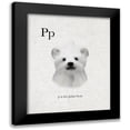 thumbnail image 1 of Straatsma, Leah 15x18 Black Modern Framed Museum Art Print Titled - P is for Polar Bear, 1 of 5