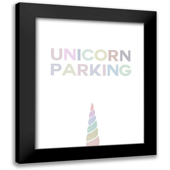 Straatsma, Leah 15x18 Black Modern Framed Museum Art Print Titled - Unicorn Parking