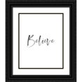 thumbnail image 1 of Straatsma, Leah 15x18 Black Ornate Wood Framed with Double Matting Museum Art Print Titled - Believe, 1 of 4
