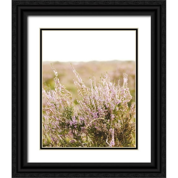 Straatsma, Leah 15x18 Black Ornate Wood Framed with Double Matting Museum Art Print Titled - Bleached Lavender Fields