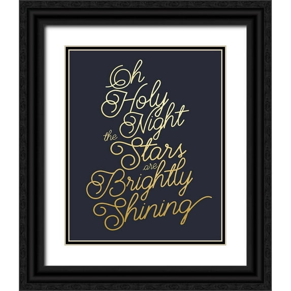 Straatsma, Leah 15x18 Black Ornate Wood Framed with Double Matting Museum Art Print Titled - Oh Holy Night