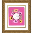 thumbnail image 1 of Straatsma, Leah 15x18 Gold Ornate Wood Framed with Double Matting Museum Art Print Titled - LOVE Florals Hot Pink 1, 1 of 4