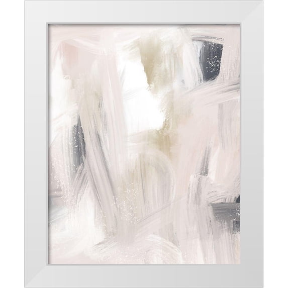 Straatsma, Leah 15x18 White Modern Wood Framed Museum Art Print Titled - Blush and Gold and Blue Grey