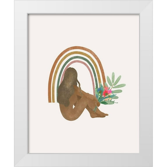Straatsma, Leah 15x18 White Modern Wood Framed Museum Art Print Titled - Lady Earth