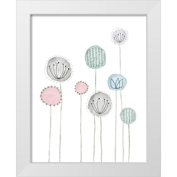 Straatsma, Leah 15x18 White Modern Wood Framed Museum Art Print Titled - Scandi Wildflowers