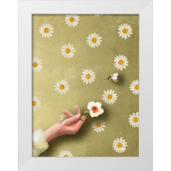 Straatsma, Leah 15x18 White Modern Wood Framed Museum Art Print Titled - Which One Will He Choose