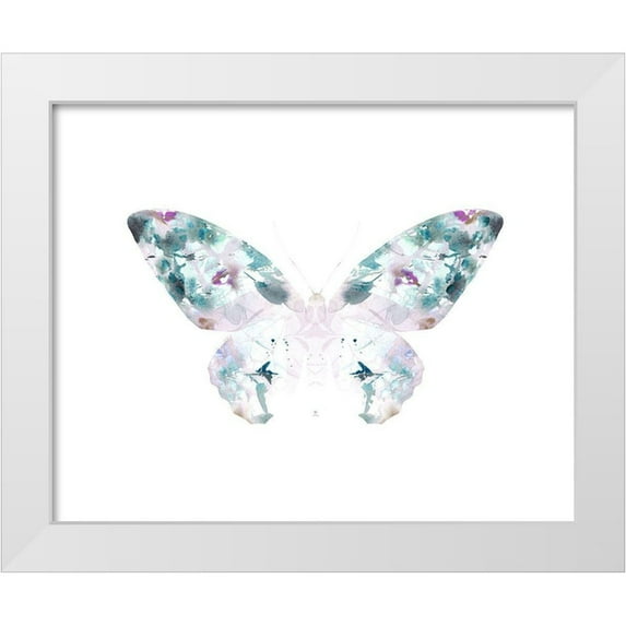 Straatsma, Leah 18x15 White Modern Wood Framed Museum Art Print Titled - Butterfly 4