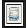 thumbnail image 1 of Straatsma, Leah 19x24 Black Ornate Wood Framed with Double Matting Museum Art Print Titled - Whales in a Tin, 1 of 4